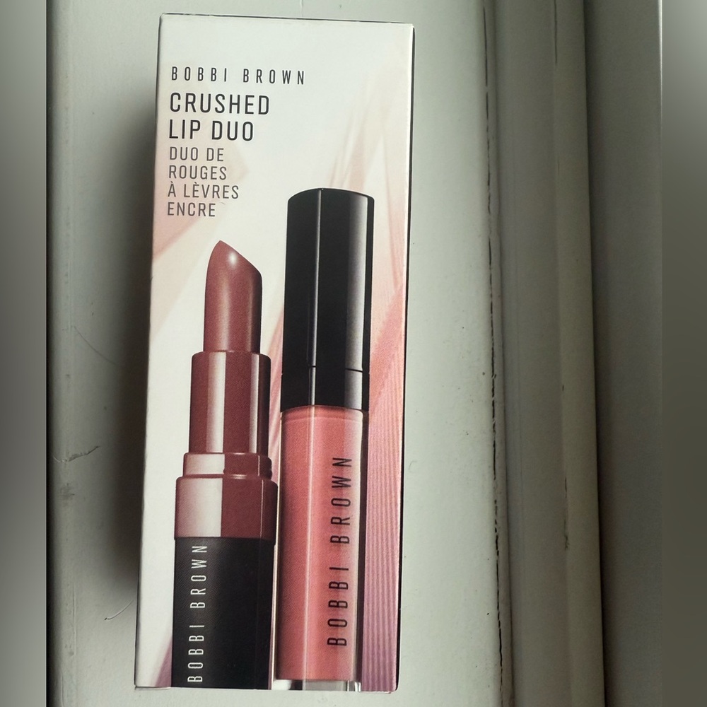 NIB Bobbi Brown Crushed Lip Duo - Pink and Brown
